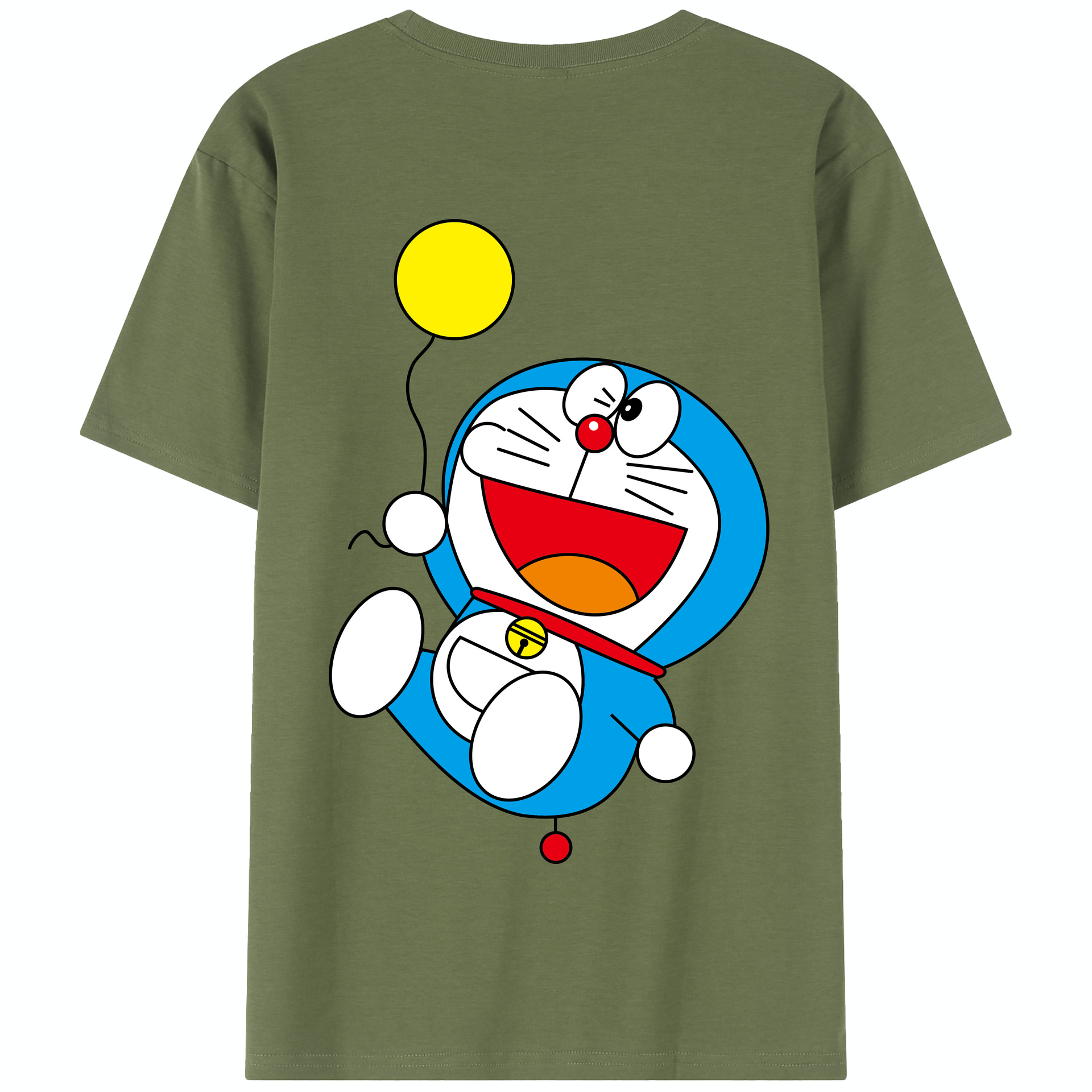 （画像用） ドラえもん Doraemon 綿100％半袖Tシャツ（背面プリント）